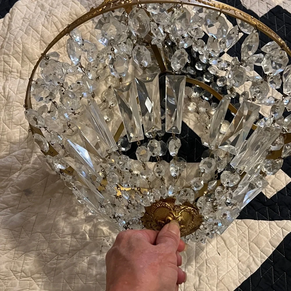 Empire Crystal Chandelier Antique French Ceiling Lighting